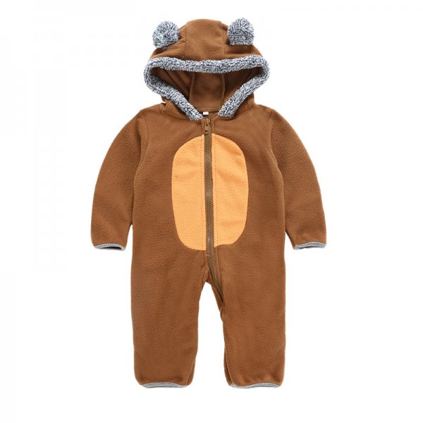 Baby's Clothing Baby's Fleece Jacket Cartoon Animal Shape Long Sleeve