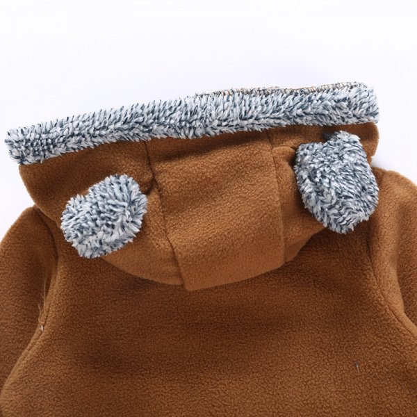 Baby's Clothing Baby's Fleece Jacket Cartoon Animal Shape Long Sleeve