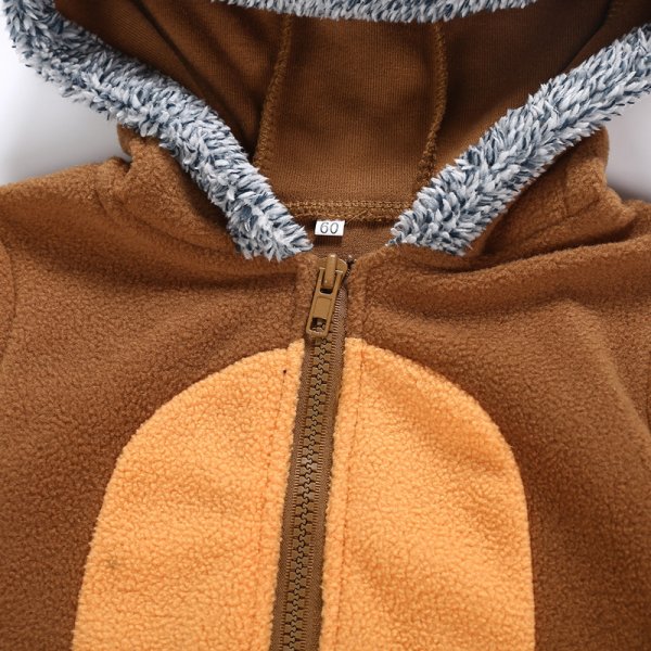 Baby's Clothing Baby's Fleece Jacket Cartoon Animal Shape Long Sleeve